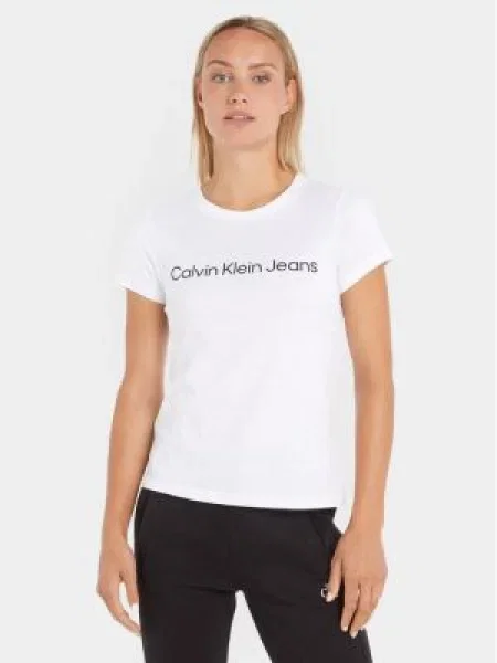 Calvin Klein Jeans Tričko biela
