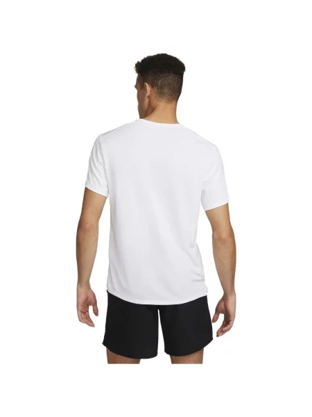 NIKE Funkčné tričko MILER strieborná biela