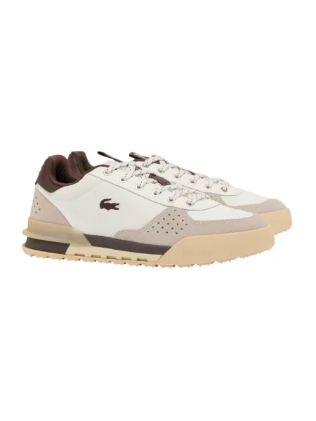 Sneakersy Lacoste skórzane brązowe
