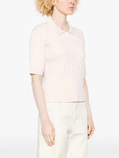 Top Closed cu nervuri roz