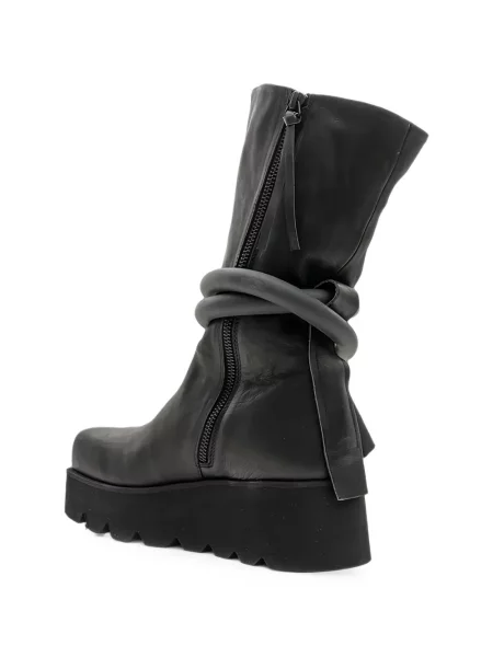Botine Puro cu platformă negru