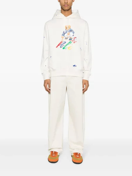 Bluza z kapturem Polo Ralph Lauren z zamkiem błyskawicznym do połowy