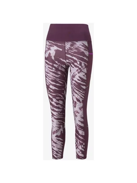 Legginsy Puma Run 5K jasnoróżowe bordowe XL czerwone
