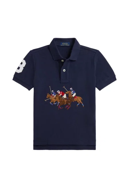 Koszulka polo dziecięca Polo Ralph Lauren niebieska