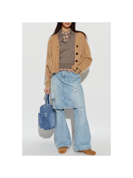 Spodnie Acne Studios niebieskie