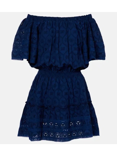 Rochie Melissa Odabash cu broderie albastru