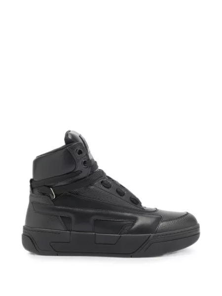 Sneakerși Diesel din piele negru