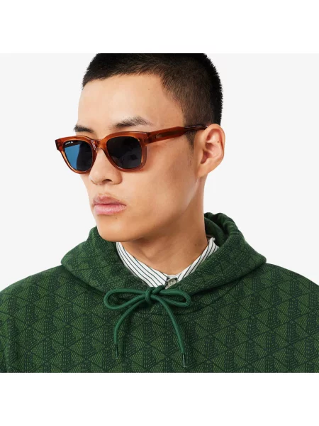 Lacoste Bluza Polarowa Z Monogramem zielony