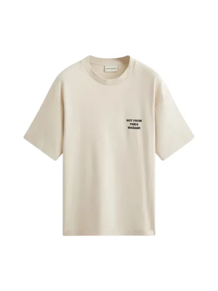 Drôle de Monsieur t-shirt Le T-Shirt Slogan z nadrukiem beżowy