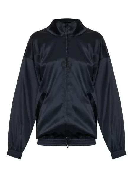 Geacă bomber Balenciaga din satin negru