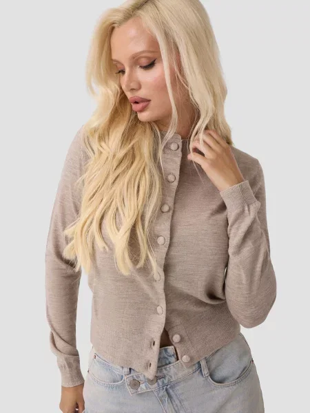 Вовняний Кардиган GUESS бежевий