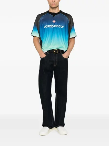 Tricou Casablanca cu imagine cu gradient albastru