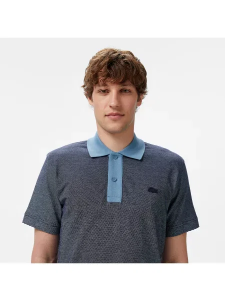 Lacoste Koszulka Polo Oversize granatowa