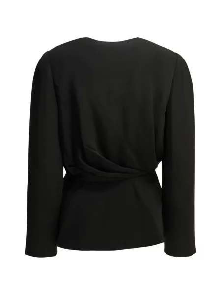 Top Chloé drapat negru