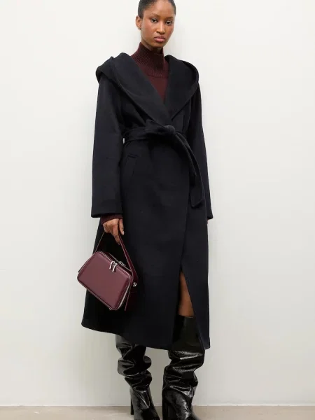 Вовняне пальто Answear.LAB синій