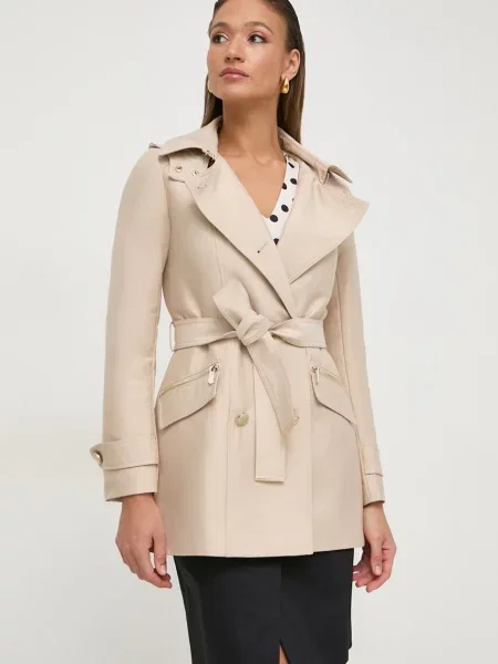 Płaszcz dwurzędowy Morgan dwurzędowy beżowy