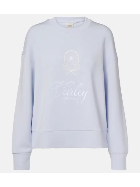 Hanorac Varley cu broderie albastru