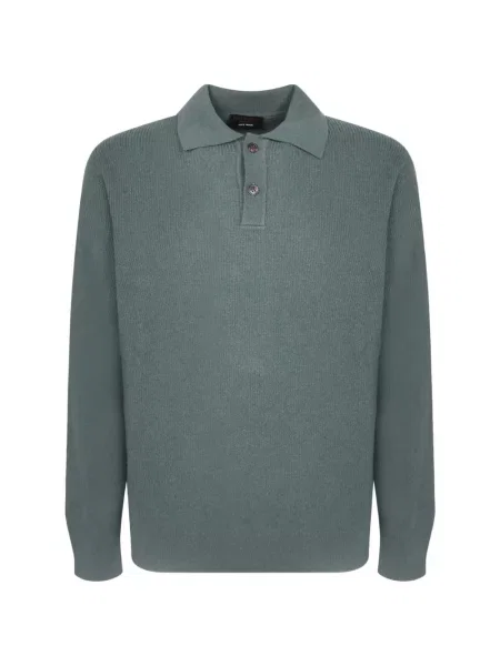 Tricou polo Dell'oglio tricotate verde