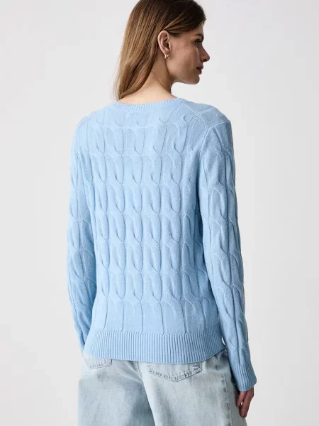 Tommy Hilfiger sweter wełniany niebieski