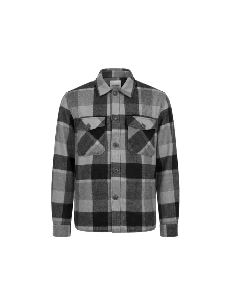 DAN FOX APPAREL Geacă de primăvară-toamnă Johann negru alb