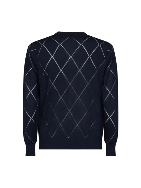 Sweter Dries Van Noten wełniany niebieski