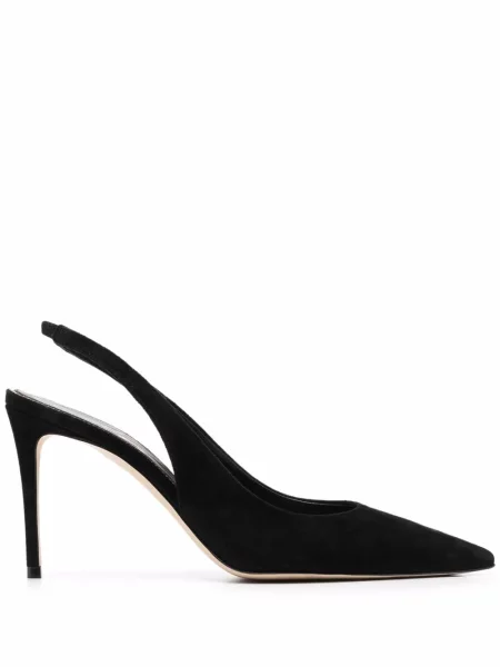 Pantofi cu toc Scarosso slingback negru