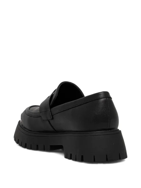 Pantofi loafer Just Cavalli cu autograf negru