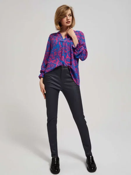 Pantaloni Marisse skinny fit negru