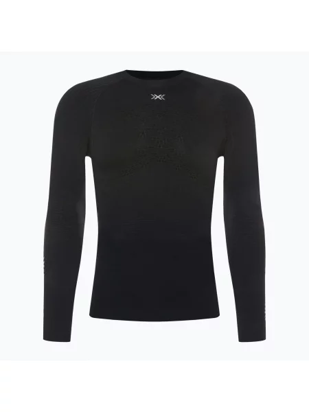 Мъжки термален суитшърт X-Bionic Energy Accumulator opal black/arctic white бяло