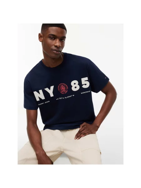 Tricou Tommy Jeans albastru