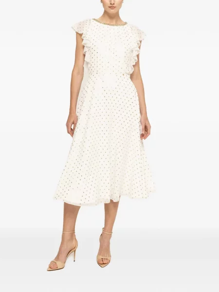 Rochie midi Nissa cu buline alb