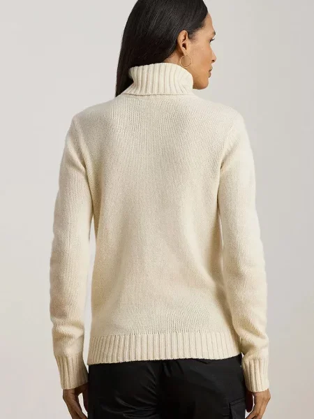 Светр із додаванням вовни Lauren Ralph Lauren гольф бежевий
