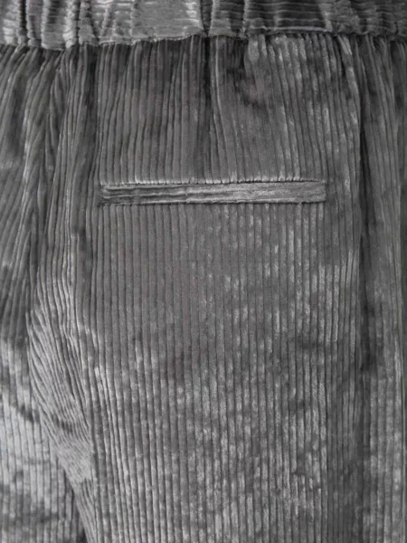 Pantaloni Peserico de catifea gri