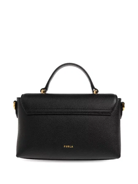 Geantă shopper Furla din piele negru