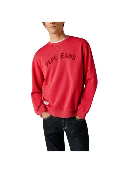 Geacă de blugi Pepe Jeans roșu