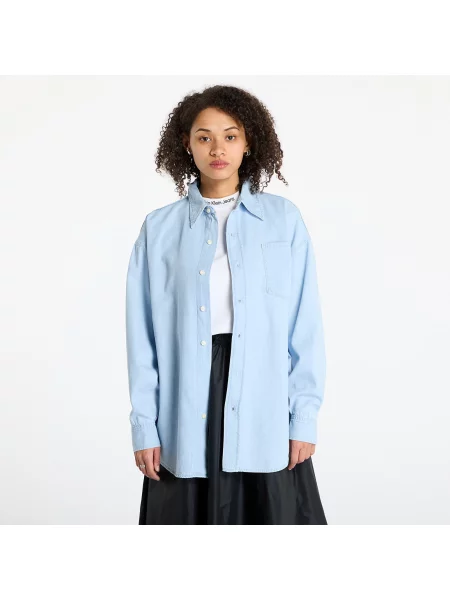 Calvin Klein Jeans Koszula jeansowa Błękitny Oversize niebieska