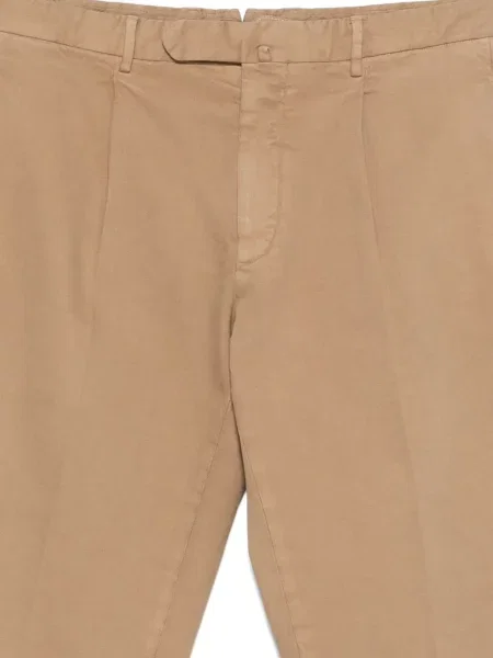 Pantaloni Dell'oglio plisate maro