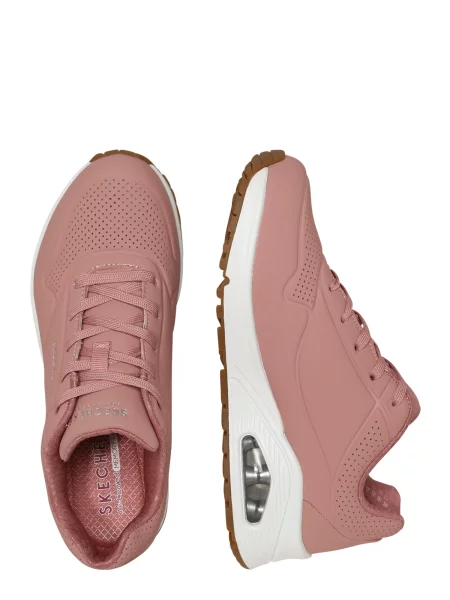 SKECHERS Nizke superge Uno Stand On Air staro / srebrna roza