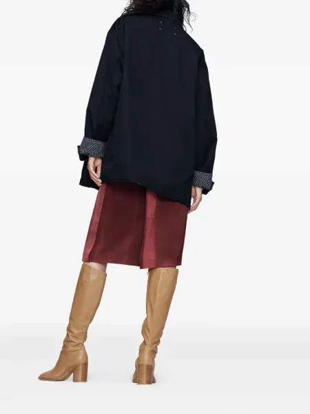 Geacă Maison Margiela cu model herringbone negru