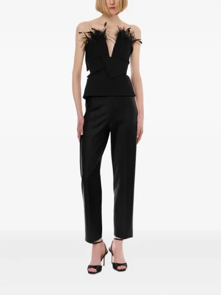 Pantaloni Alberta Ferretti de lână negru