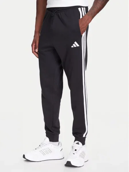 Prugaste hlače Adidas crna