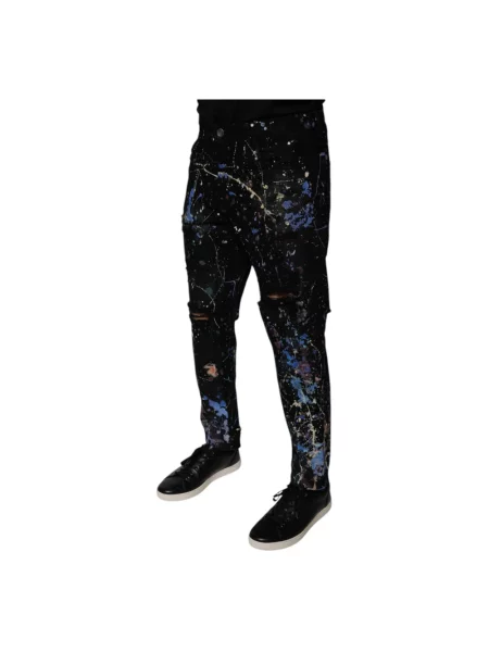 Skinny spodnie Dolce And Gabbana czarne