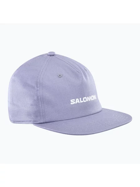 Czapka z daszkiem unisex Salomon Flat fioletowa