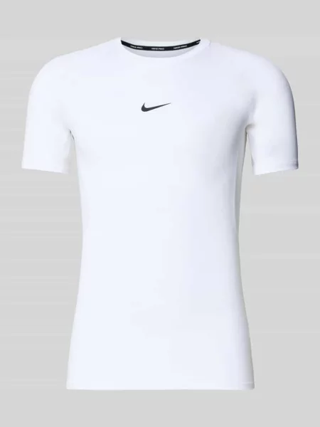 Koszulka treningowa Nike Pro Dri-Fit Tight Fitness white/black biała