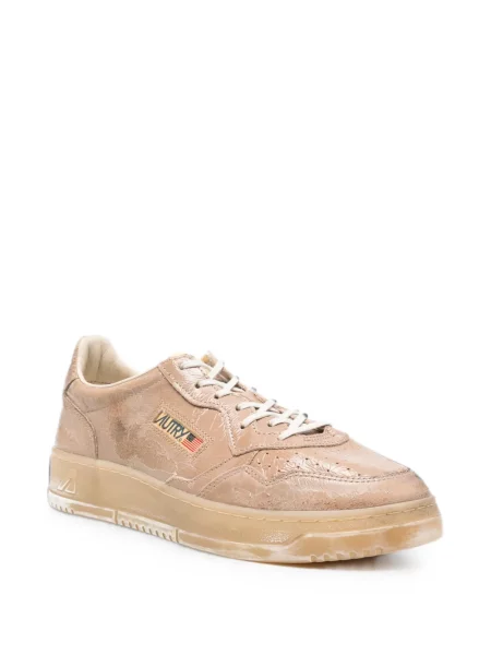 Fűzős csipkés sneaker Autry barna