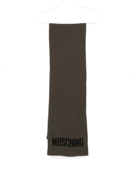 Fular Moschino cu autograf verde