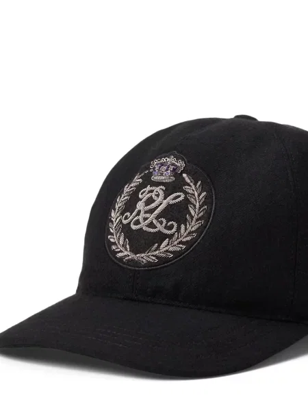 Șapcă Ralph Lauren Purple Label cu broderie negru