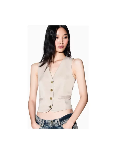 Kamizelka Armani Exchange beżowa