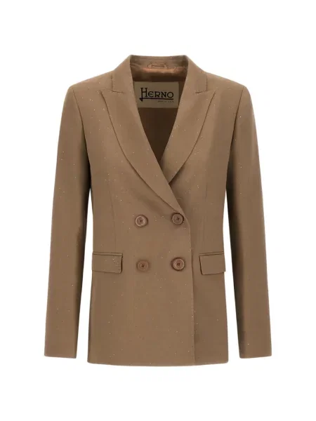 Sacou Herno cu paiete cu două rânduri de nasturi