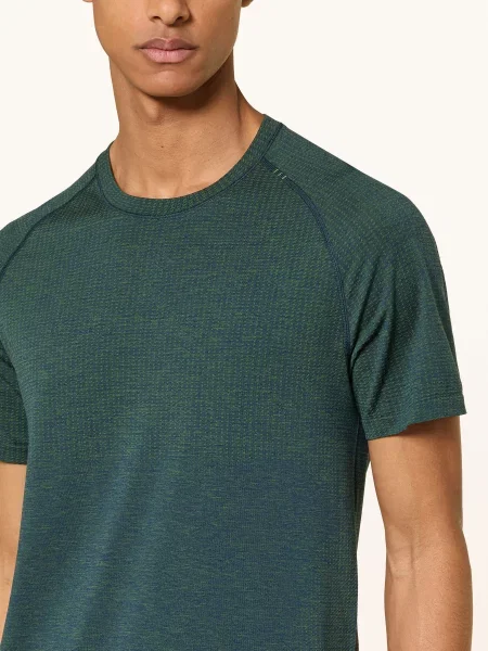 Lululemon Tričko Metal Vent Tech tmavě zelená / tmavě modrá